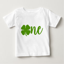 Shamrock Klöver St. Patrick's Day ONE 1st Birthday T Shirt