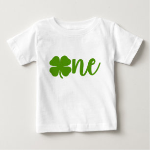 Shamrock Klöver St. Patrick's Day ONE 1st Birthday T Shirt