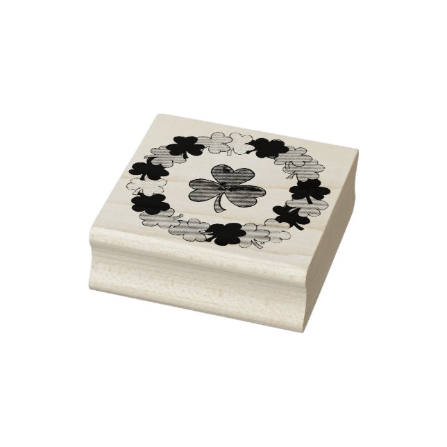 Shamrock Klöver Wandan Saint patrick's day Frimärk Stämpel (Stämpel)