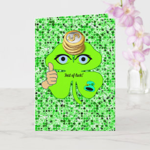 Shamrock-kort för saint patrick's day kort
