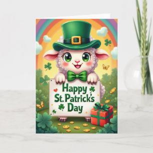 Shamrock Lamm Scenkort Kort