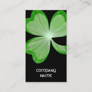 Shamrock Large Black-affärskortet Visitkort