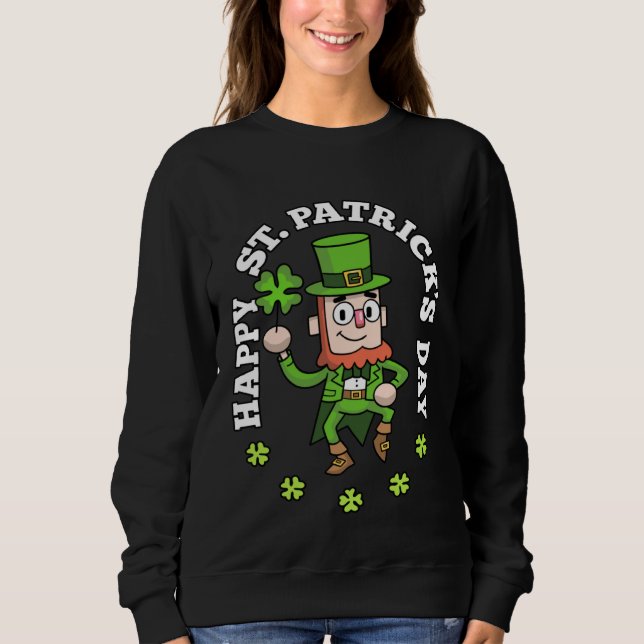 Shamrock Leprechaun Happy St Patricks Day  2 T Shirt (Framsida)