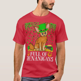 Shamrock Löv Fullt of Shenanigans Fennec for St Pa T Shirt