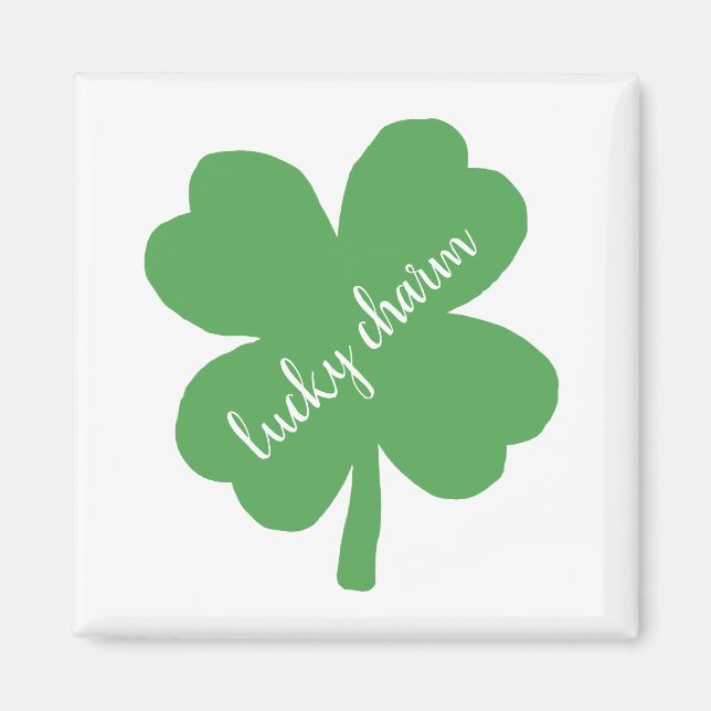Shamrock Lucky Charm Irish Magnet (Framsidan)