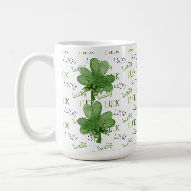 Shamrock Lucky Coffee Mugg (Vänster)