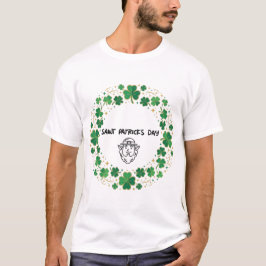 Shamrock Lucky Frame St. Patrick’s Day Design T Shirt