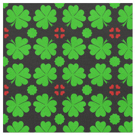 Shamrock & Lucky Klöver Löv trendig väv mode Tyg
