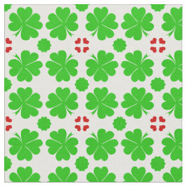 Shamrock & Lucky Klöver Löv trendig väv mode Tyg