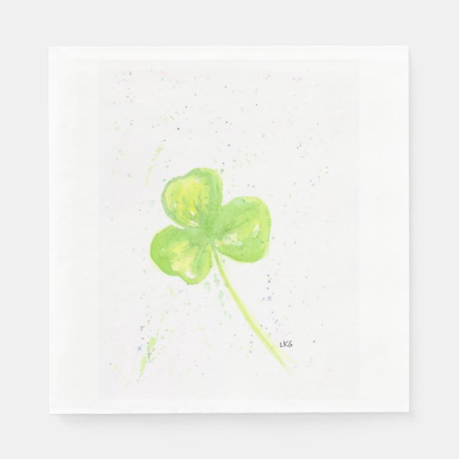 Shamrock Luncheon Napkin Pappersservett (Framsidan)