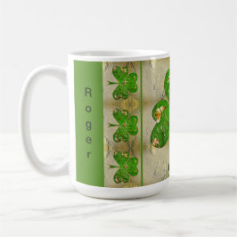 Shamrock "Lycklig St. Patrick's" Kaffemugg