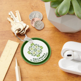 Shamrock Mandala St. Patrick's Day Party Nyckelring