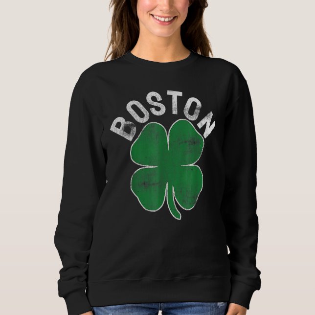 Shamrock Massachusetts Boston ST PATRICKS DAY Iris T Shirt (Framsida)
