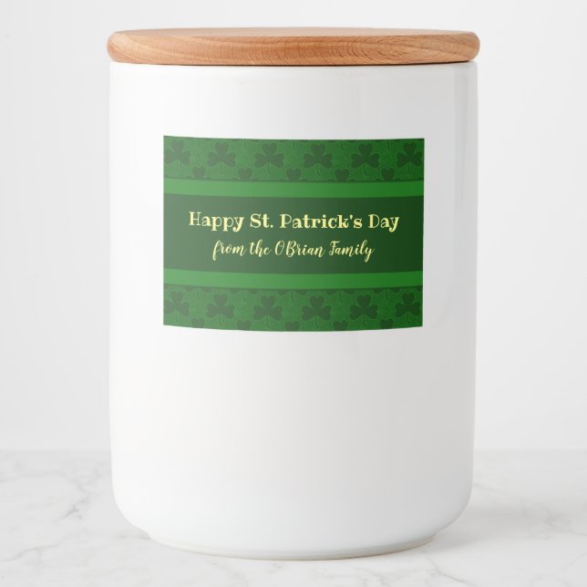 Shamrock Mat Etiketter (Framsida)