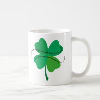Shamrock med irländsk rostat bröd kaffemugg
