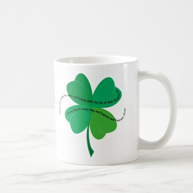 Shamrock med irländsk rostat bröd kaffemugg (Höger)