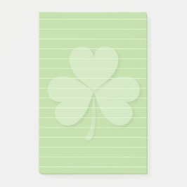 Shamrock med rullad linjer post-it block