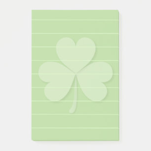 Shamrock med rullad linjer post-it block