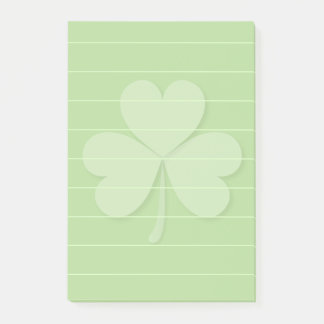 Shamrock med rullad linjer post-it block