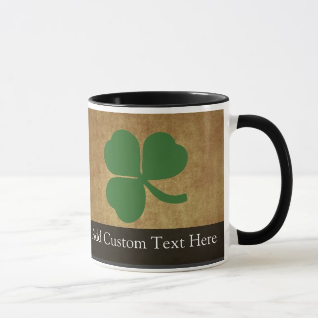 Shamrock med vintageguld mugg (Höger)