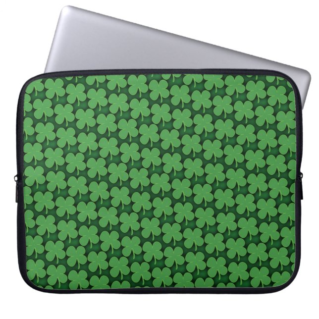 Shamrock Mönster Laptop Fodral (Framsidan)
