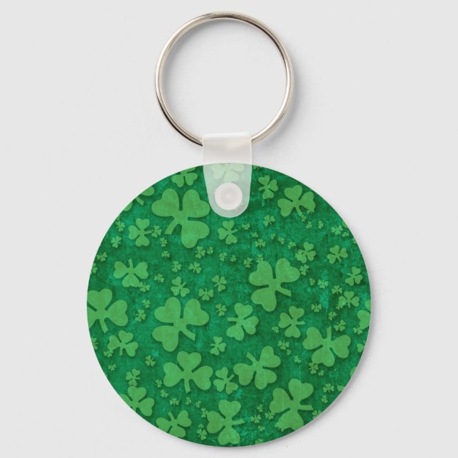 Shamrock Mönster Nyckelring (Framsida)