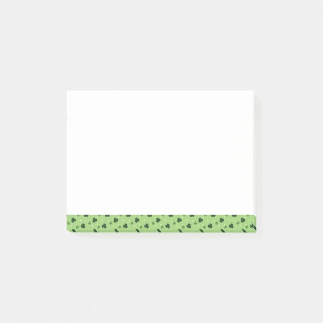 Shamrock Mönster Post-it Notes Block (Framsida)