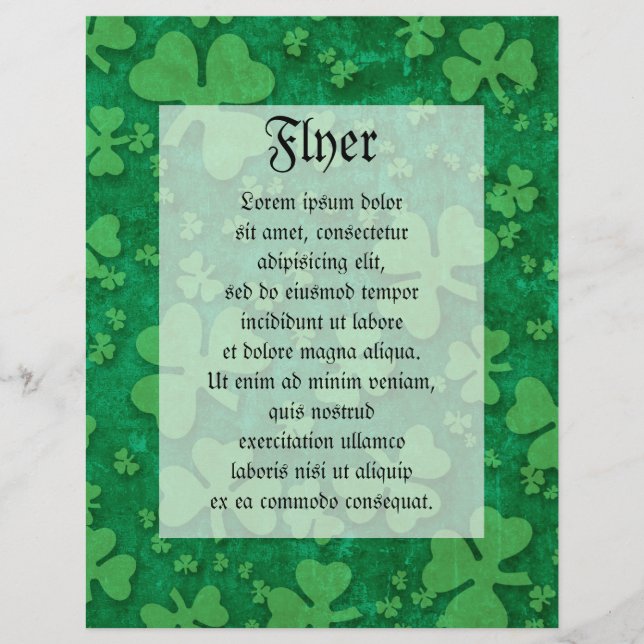 Shamrock Mönster Reklamblad (Framsidan)