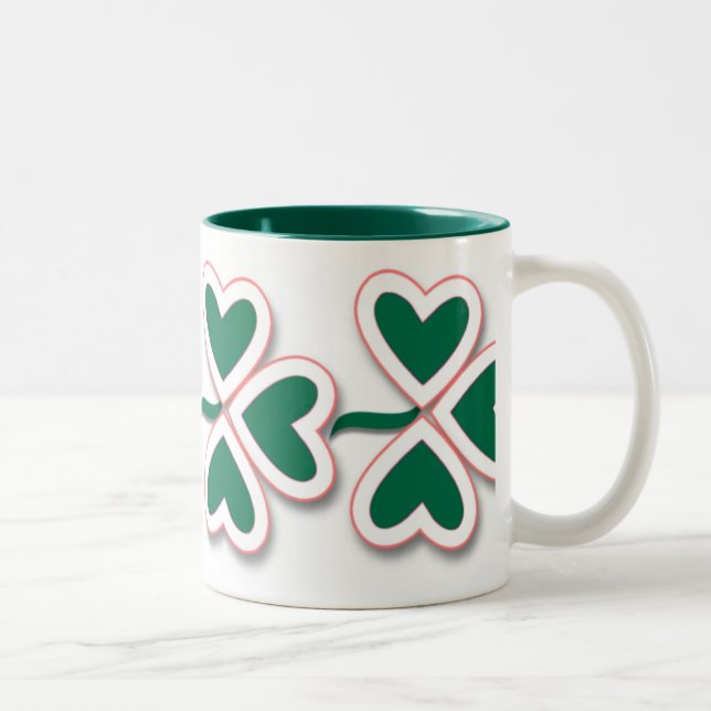 Shamrock & more Två-Tonad mugg (Höger)