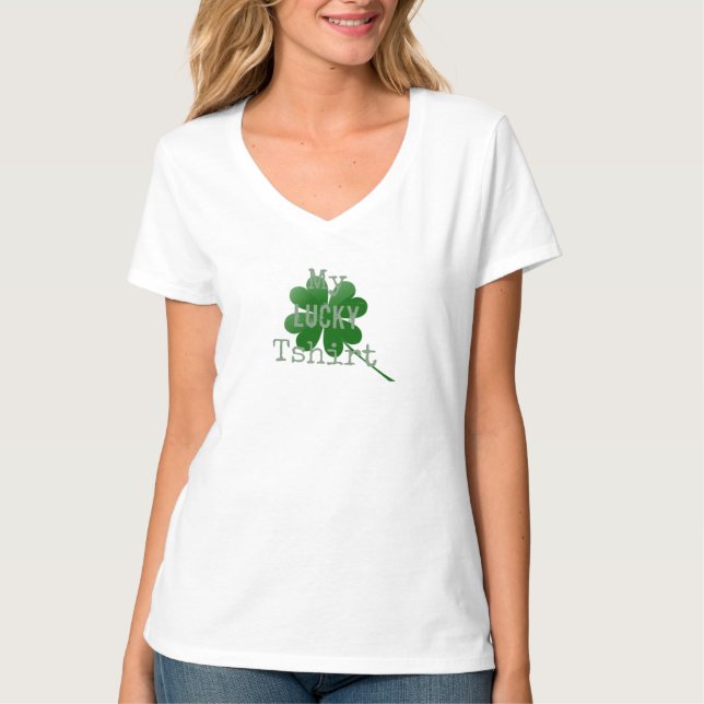 Shamrock My Lucky T-Shirt (Framsida)