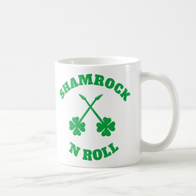 Shamrock 'n Roll Grunge Kaffemugg (Höger)