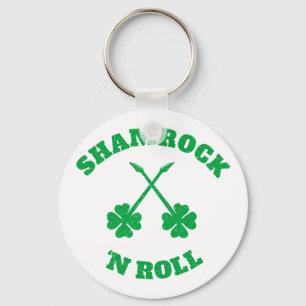 Shamrock 'n Roll Grunge Nyckelring