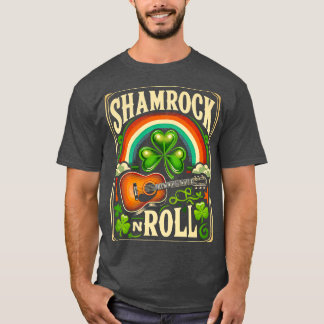 Shamrock n Roll Guitar St patricks day Manar Women T Shirt
