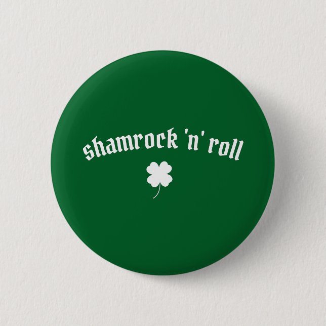 Shamrock n roll St patrick's day Knapp (Framsida)