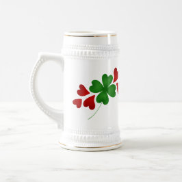 Shamrock och hjärtan sejdel