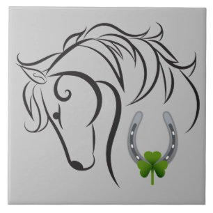 Shamrock och Horseshoe Kakelplatta