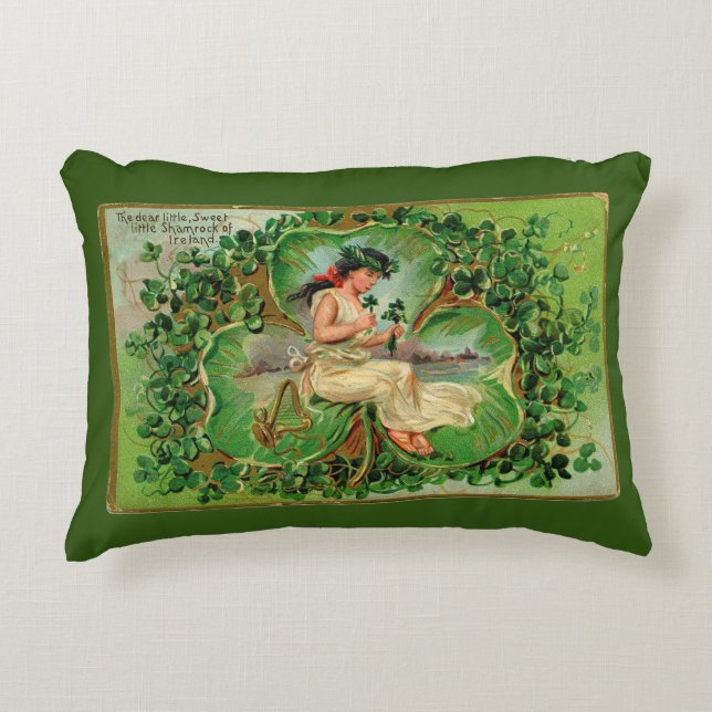 Shamrock of Ireland accent Pillow Prydnadskudde (Framsidan)