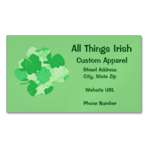 Shamrock of Shamrocks Affärskort Magnets Visitkortmagnet