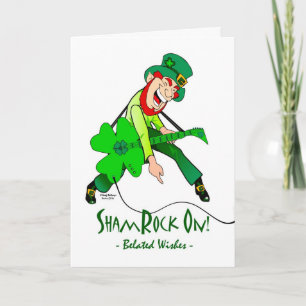 ShamRock On, Leprechaun, Belated St. Patrick's Day Kort