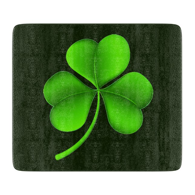 Shamrock på mörk grönt substans (Framsidan)