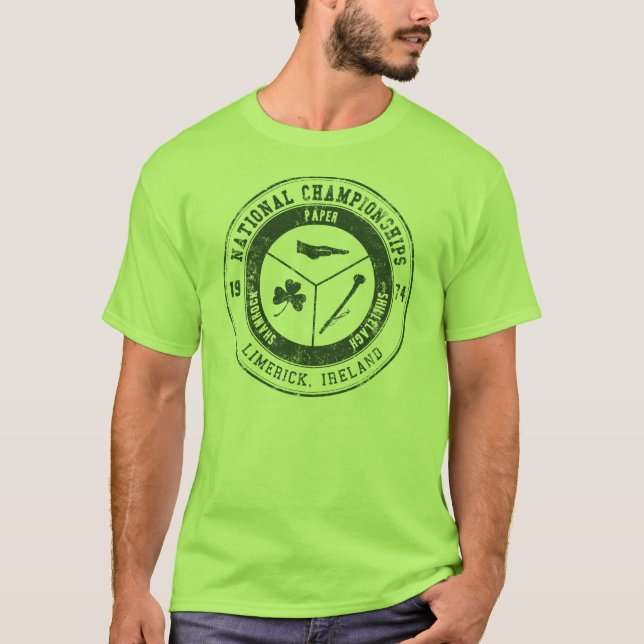 Shamrock papper, Shillelaghmästerskap T Shirt (Framsida)