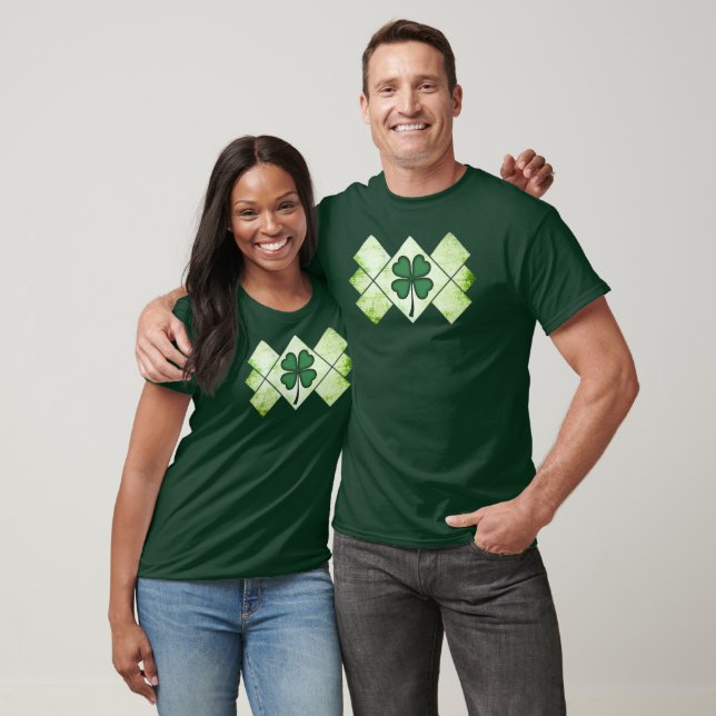 Shamrock Pattern St Patrick’s Day Shirt – camiseta T Shirt (Unisex)