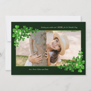 Shamrock Photo Greeting Card Julkort