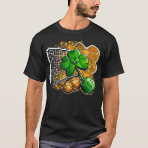 Shamrock Pickleball Bollar Ireland Flagga Saint Pa T Shirt