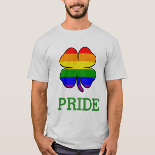Shamrock Rainbow flagga Gay pride T-shirt