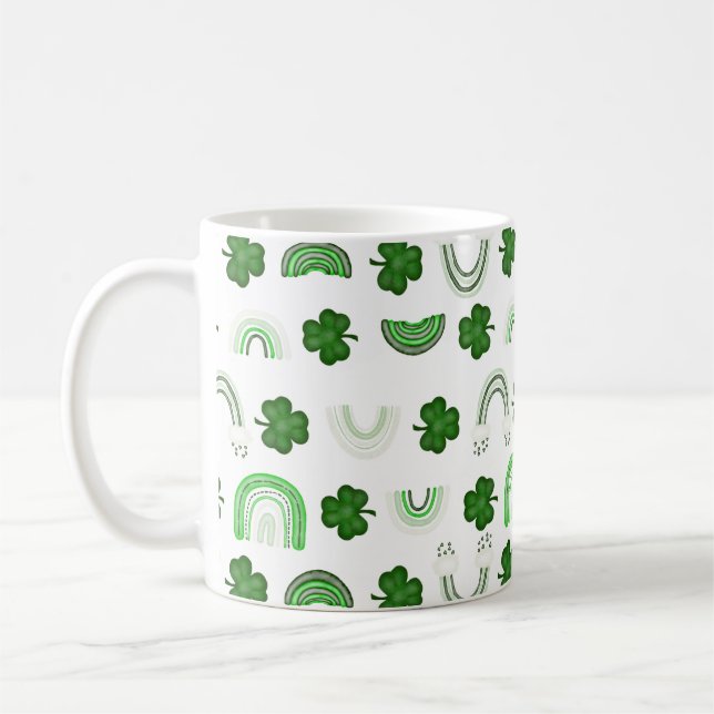 Shamrock Rainbows Coffee Mugg (Vänster)
