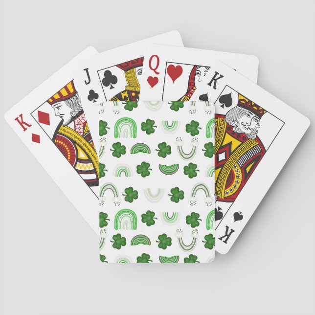Shamrock Rainbows Spelkort (Baksidan)