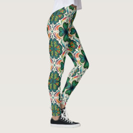 Shamrock Rainbows. St. Pattys dag Leggings