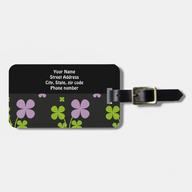 Shamrock Resväskemärken Bagagebricka (Horisontell Framsida)