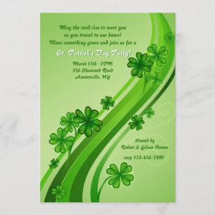 Shamrock Road St. Patrick's Day Party bjudan Inbjudningar
